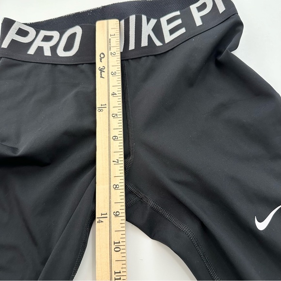 Nike Pro Dri Fit Women’s Sz S Black Activewear Compression Tights Mesh Hem Pants - Picture 11 of 13